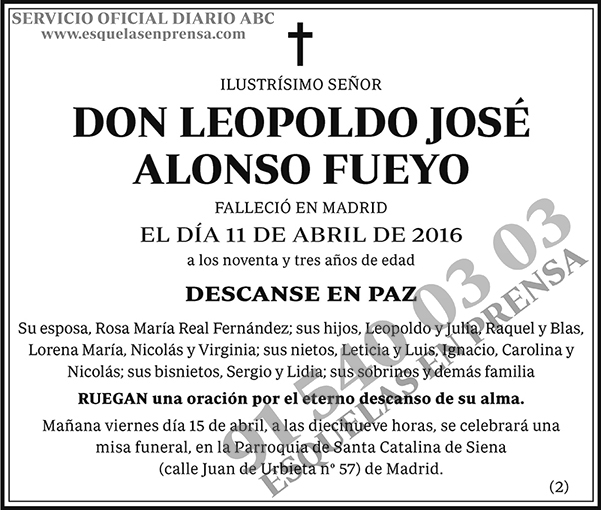 Leopoldo José Alonso Fueyo